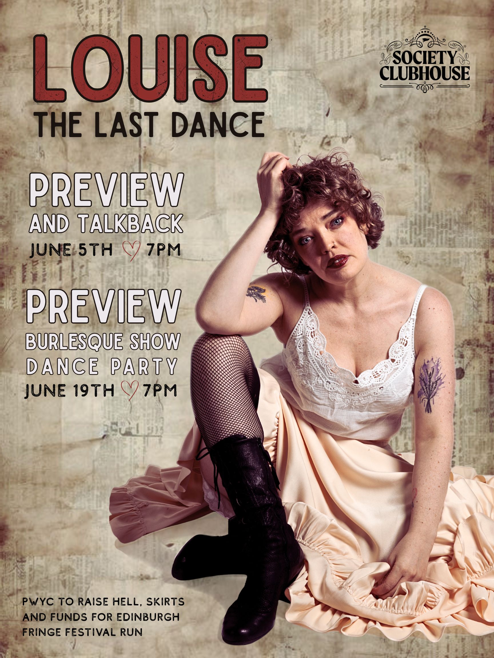 Louise: The Last Dance — Toronto Fundraiser Poster