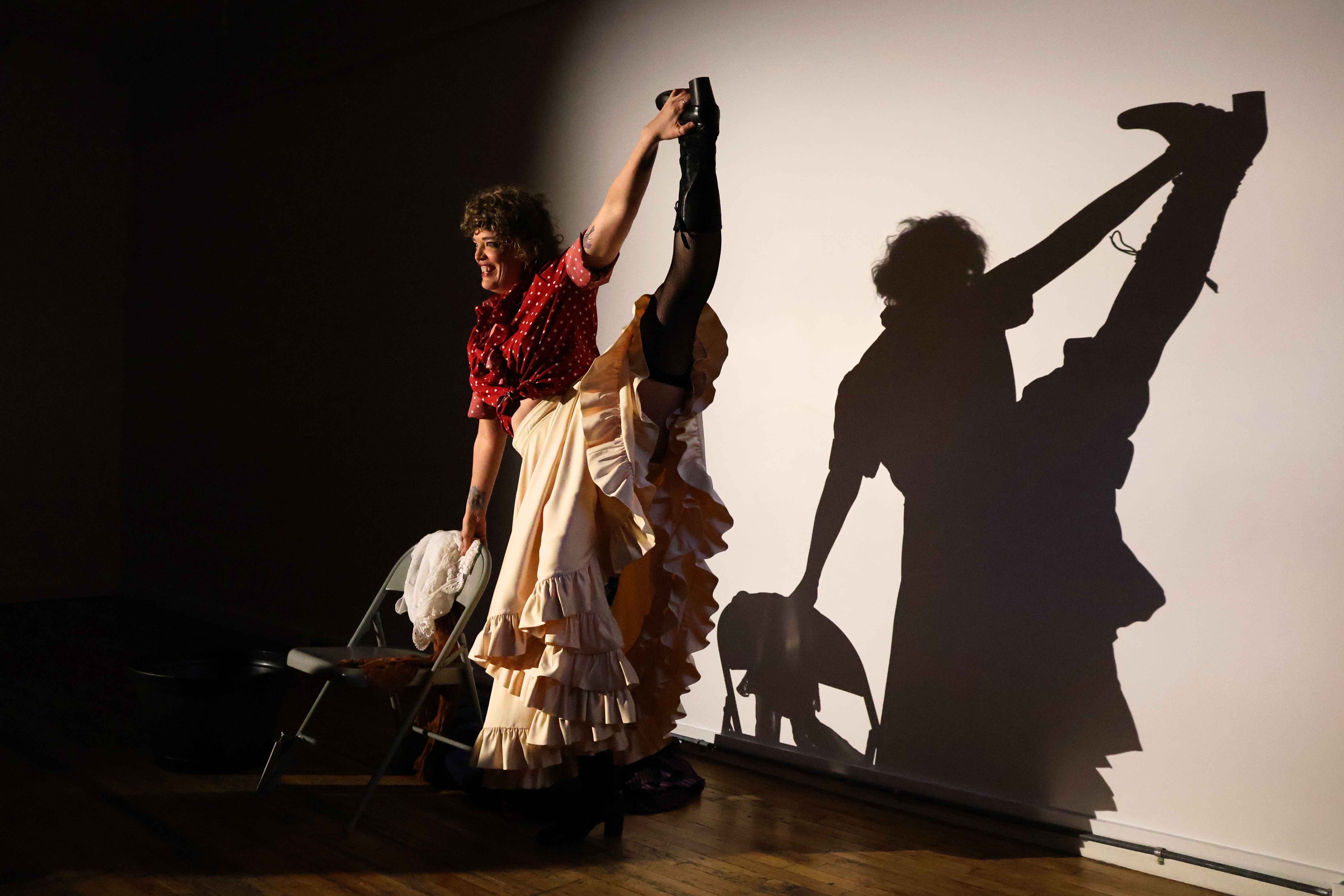 Saint Stella as Louise Weber, known as La Goulue, in the solo theatre show Louise: The Last Dance